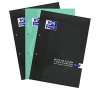 Oxford School Course Pad Pack of 3 A4 Lined 100 Sheets 90 g Economy Pack