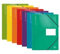 Oxford School Life A4 Document Folder with Elastic 160 Sheets / 80 Pockets Polypropylene Cover Assorted Colours