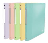 OXFORD School Life A4 Ring Binder 20 mm Spine 4 Round Rings Polypropylene Cover Random Pastel Colours