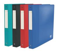 OXFORD School Life Recyc+ Folder A4XL 40 mm Spine 4 Round Rings Recycled Polypropylene Cover Assorted Colours