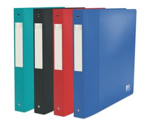 OXFORD School Life Recyc+ Folder A4XL 40 mm Spine 4 Round Rings Recycled Polypropylene Cover Assorted Colours