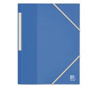 Oxford School Life Recycled + A4 3-Flap Folder with Elastic Cover Recycled Polypropylene Assorted Colours Blue/Green/Red/Black