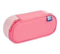 Oxford School Pencil Case with Flap, School Supplies Organizer, Waterproof Pen Case, Funky Pink