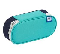 Oxford School Pencil Case with Flap, School Supplies Organizer, Waterproof Pen Case, Funky Turquoise