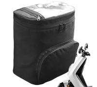 Oxford Scooter Front Bag - Spacious Black Storage Pouch, durablee Oxford Cloth Material, Hangable Design, Large Capacity Organizer | Practical Commuting Bag for Scooter Bicycle Riders Travel Outdoor