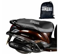 Oxford ScootSeat Cover Waterproof Scooter Seat Cover, Medium, Black