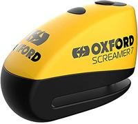 Oxford Screamer7 Alarm Disc Lock Yellow LK290 For Motorcycle Motorbike Secutiry (Yellow)