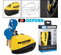 Oxford Screamer7 Motorcycle Disc Lock Alarm 100dB Siren Attack-Activated Bike