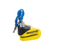 Oxford Secure Quartz XA10 Motorcycle Disc Lock Alarm 10mm Pin Yellow/ Black