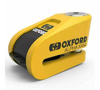 Oxford Security Alpha XA14 Motorcycle Bike Disc Lock 14mm Yellow Security Alarm Free Cable (Yellow)