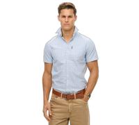 Superdry Oxford Short Sleeve Shirt Blue M Men