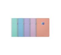 Oxford Smart Pastel Notebook Ruled Assorted A5 (Pack of 5) 400187022