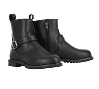 Oxford Sofia Ladies Leather Waterproof Classic Short Motorcycle Boots (Black, uk_footwear_size_system, adult, women, numeric, medium, numeric_8)