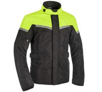 Oxford Spartan Motorbike Motorcycle Long Waterproof Textile Jacket - Black Fluo