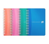 Oxford Spiral-Bound Notepad 9 x 14 cm 180pages 5 x 5 Polypropylene Covers My Colours