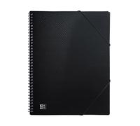 Oxford spiral view book A4, with 40 pockets, plastic, black, 1 piece black 40 Hü