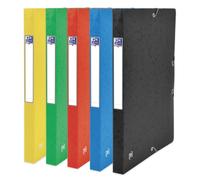 Oxford Standard Capacity Box Top File+ 24 x 32 cm Spine 25 mm with Elastic Cover Card Assorted Colours