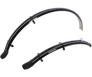 Oxford Standard Wide Full Length Mudguard Set - 700c/27 inch Black