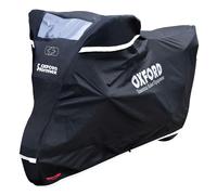 Oxford Stormex Outdoor Waterproof Motorcycle Cover Medium - Black, 229 x 99 x 125 cm