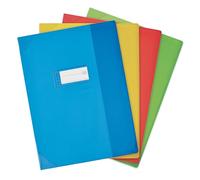 OXFORD Strong Line Exercise Book Cover 24 x 32 cm PVC Transparent 15/100 Assorted Colours