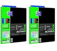 Oxford Student 400019519 Wirebound Notebook Connected SOS Notebook 160 Pages 240 x 297 mm,1 unit, assorted colors (Pack of 2)