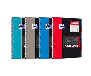 Oxford Student SOS Notes Spiral 160 Page Notebook, Assorted Colours Lined 245x310 Assorted