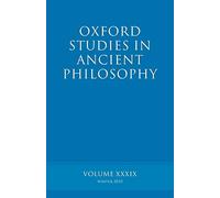 Oxford Studies in Ancient Philosophy Volume 39. Inwood 9780199597123 New<|