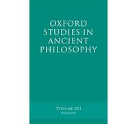 Oxford Studies in Ancient Philosophy, Volume 41 by Brad Inwood (Paperback, 2011)
