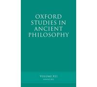 Oxford Studies in Ancient Philosophy, Volume 41 by Brad Inwood (Paperback, 2011)