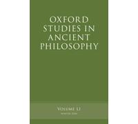 Oxford Studies in Ancient Philosophy, Volume 51
