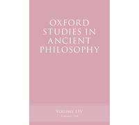 Oxford Studies in Ancient Philosophy, Volume 54
