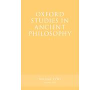 Oxford Studies in Ancient Philosophy – Volume 58