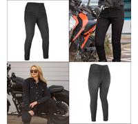 Oxford Women's Super 2.0 Reinforced Motorcycle Riding Jeggings, Black, 16