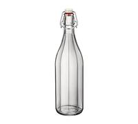 Oxford Table Water Bottle 1 Litre - Clip Top Glass Bottle, Ideal for Homemade Cordials and Home Infusing