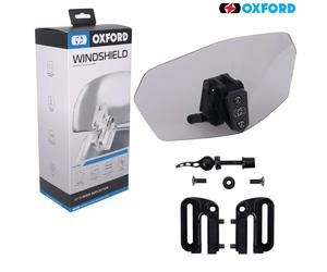 Oxford Tinted Motorcycle Front Windshield Clip on Wind Screen Deflector