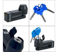 Oxford LK485 Motorcycle Titan 10mm Pin Disc Lock Black incl. Pouch