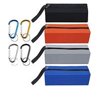 Oxford Tool Zipper Pouches 4-Piece Heavy Duty Bags Sturdy Utility with for Tough Metal Carabiner for Hosusehol Storage Pouch with Zipper Waterproof Heavy Duty Organiser Storage Pouch Box for Men