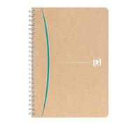 Oxford Touareg A5 Notebook Small Squares 5 mm 180 Pages Recycled Paper Spiral Bound Kraft Cover Random Colour