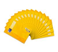 Oxford Touch Exercise Book DIN A4 Squared 16 Pages, Yellow, Pack of 15
