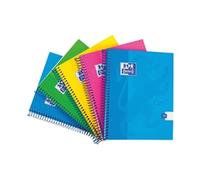 Oxford Touch Wirebound Hardback Notebook A5 Assorted (5 Pack)