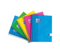 Oxford Touch Wirebound Hardback Notebook A5 Assorted (5 Pack) 400110083