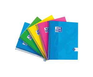 Oxford Touch Wirebound Hardback Notebook A5 Assorted ( Pack of 5 ) 400110083