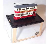 Oxford Tram London Transport red & white (but hovis and butter is better) vehicle 1:148 N gauge scale diecast model