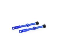 Oxford Tubeless Alloy Valve 48mm or 60mm Various Colours PAIR of Valves - Blue - 60mm