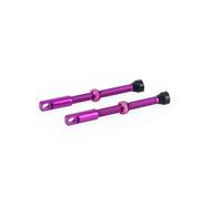Oxford Tubeless Alloy Valve 48mm or 60mm Various Colours PAIR of Valves - Purple - 60mm