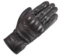 Oxford Tucson Perforated Motorcycle Motorbike Vintage Leather Gloves - Brown