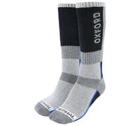 Oxford Unisex Regular Thermal Motorcycle Oxsocks Winter Riding Motorbike Scooter Socks, Black, Grey, S/M