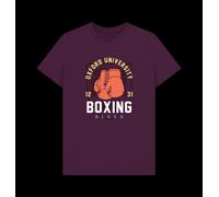 Oxford University Boxing Unisex T-Shirt - Maroon Oxford University Purple XL