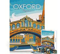 Oxford University England Adults 1000 Piece Jigsaw Puzzle Brain Challenge Toy Stress Relief Clear Cut Wall Art Decor (50x75cm)
