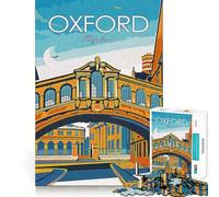 Oxford University England Adults 1000 Piece Jigsaw Puzzle Brain Challenge Toy Stress Relief Clear Cut Wall Art Decor (50x75cm)
